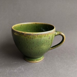 Café Au Lait Tasse "Nizza", Dunkelgrün