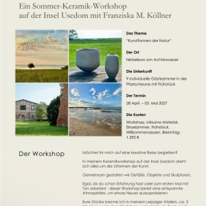 Anzahlung-Workshop Reise Usedom „Kunstformen der Natur“